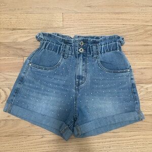 Nuna Lie - sequin Jean shorts - size XS (like women’s 23 or Girls 10/12)